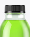 Clear PET Bottle With Soft Drink Mockup