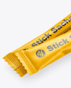 Two Matte Stick Sachet Mockup