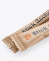 Two Kraft Stick Sachet Mockup