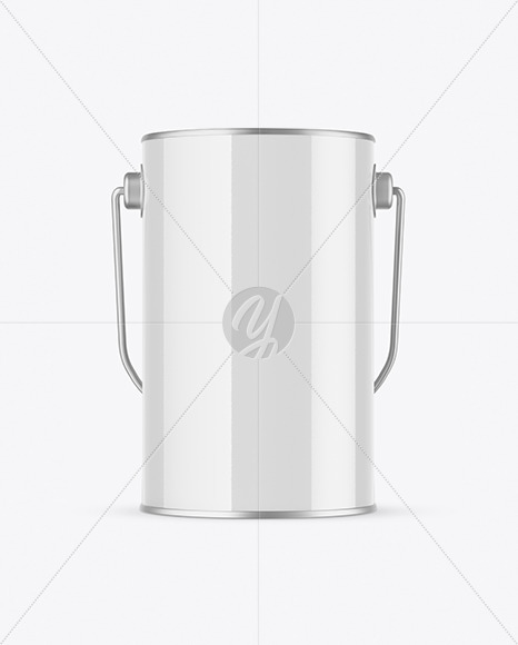 Glossy Paint Bucket Mockup