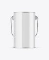 Glossy Paint Bucket Mockup