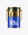 Glossy Paint Bucket Mockup