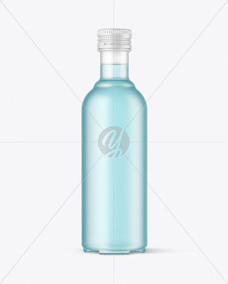 Frosted Glass Drink Bottle Mockup