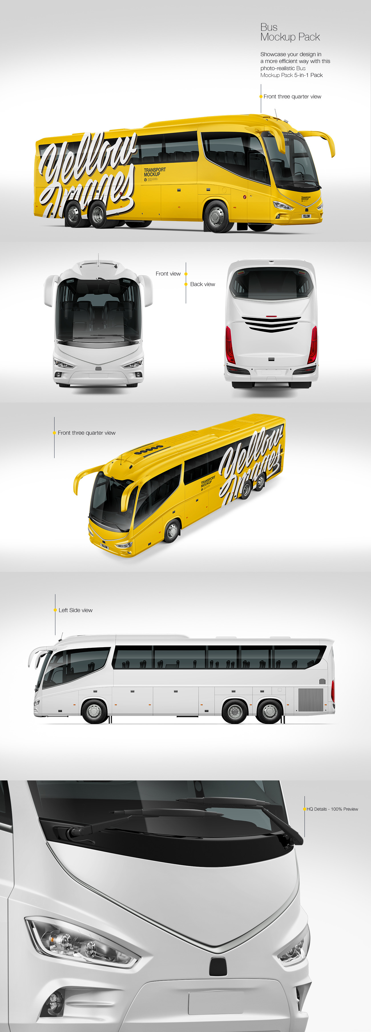 Bus Mockup Pack Bus Mockup Pack