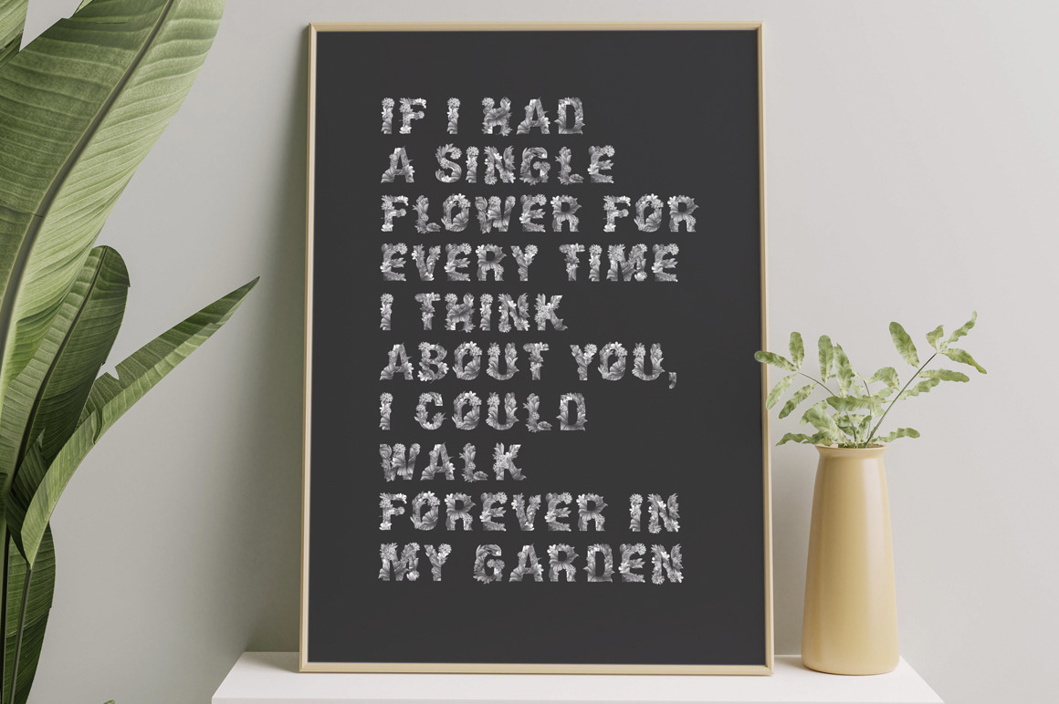 Wacomka Flowers Font Wacomka Flowers Font