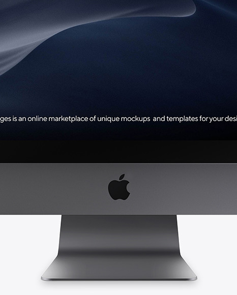 iMac Pro Space Gray Mockup