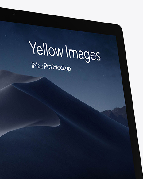 iMac Pro Space Gray Mockup