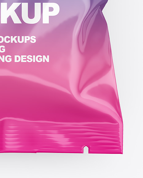 Glossy Snack Package Mockup