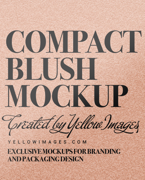 Cosmetic Blush Mockup Cosmetic Blush Mockup