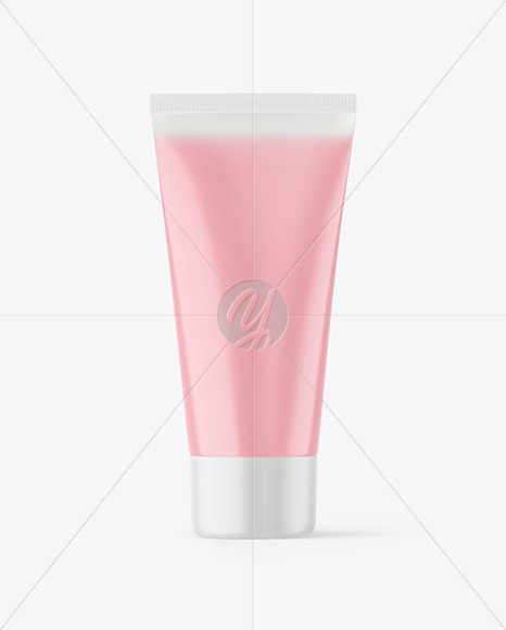 Clear Plastic Cosmetic Tube Mockup