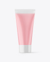 Clear Plastic Cosmetic Tube Mockup