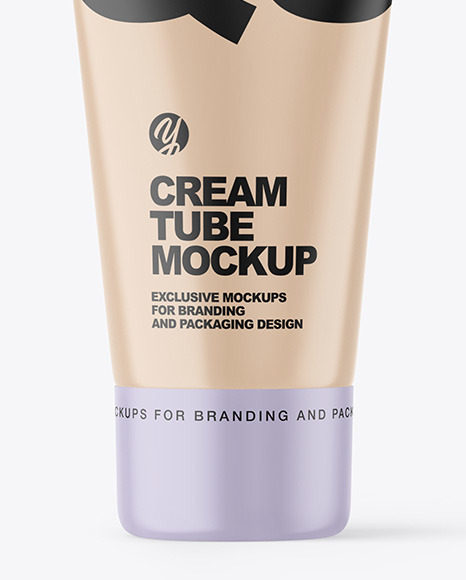 Clear Plastic Cosmetic Tube Mockup