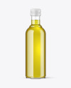 Clear Glass Olive Oil Bottle Mockup