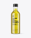 Clear Glass Olive Oil Bottle Mockup