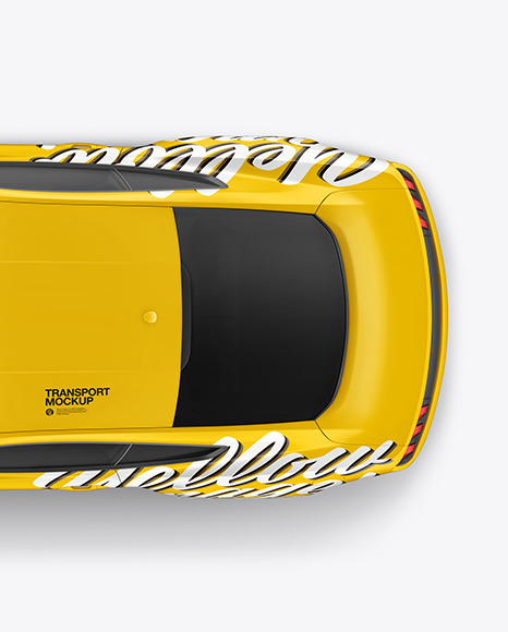 Muscle Car Mockup - Top View