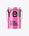 Clear Paint Bucket Mockup