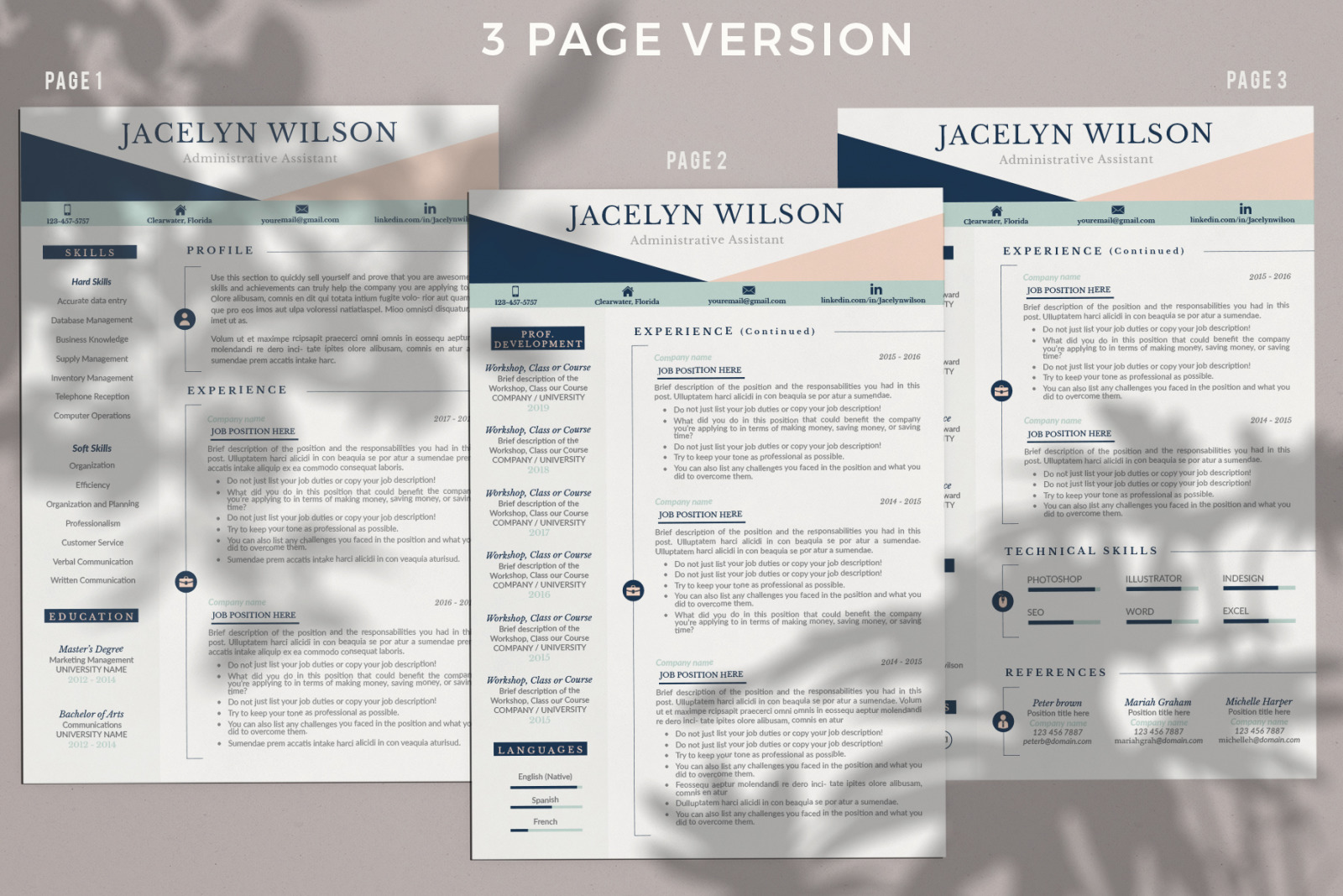 Professional Resume for Administrative Assistant and Matching Cover Letter Professional Resume for Administrative Assistant and Matching Cover Letter