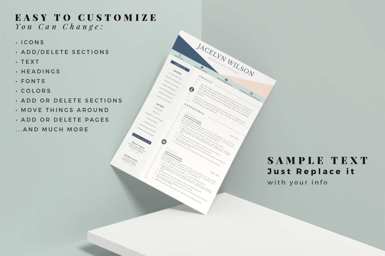 Professional Resume for Administrative Assistant and Matching Cover Letter Professional Resume for Administrative Assistant and Matching Cover Letter