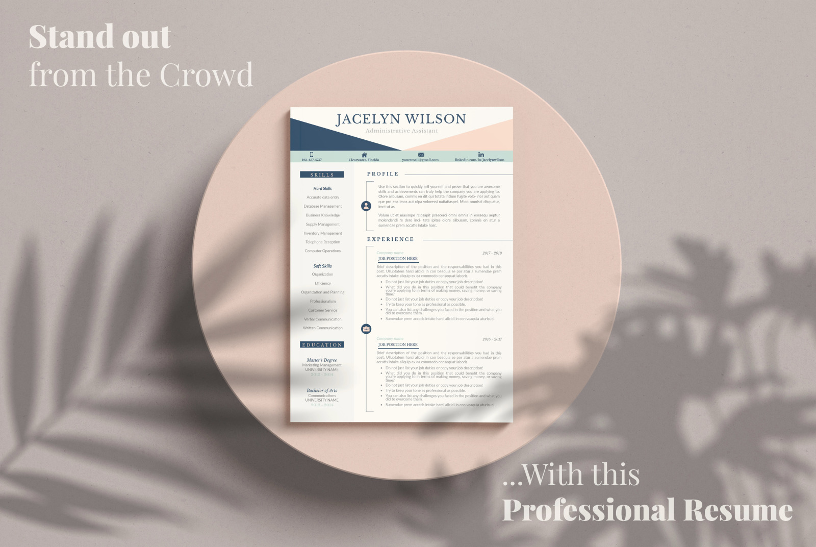 Professional Resume for Administrative Assistant and Matching Cover Letter Professional Resume for Administrative Assistant and Matching Cover Letter
