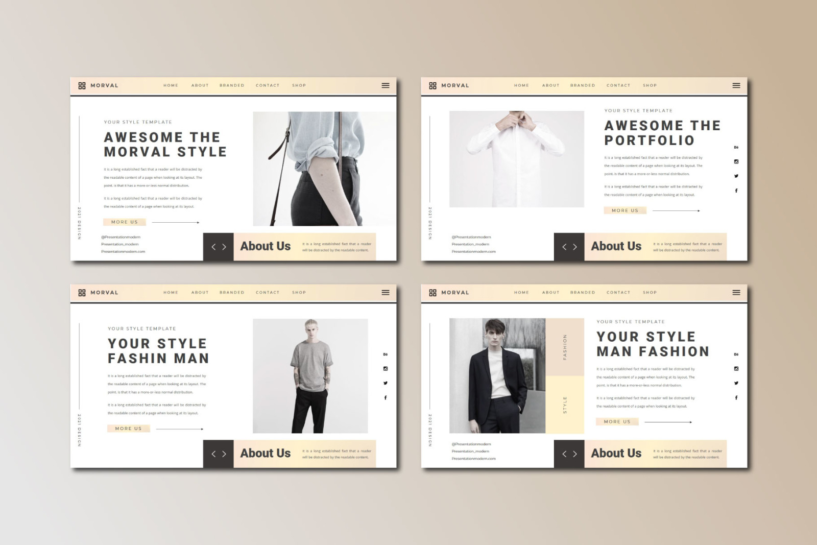 MORVAL Powerpoint Template