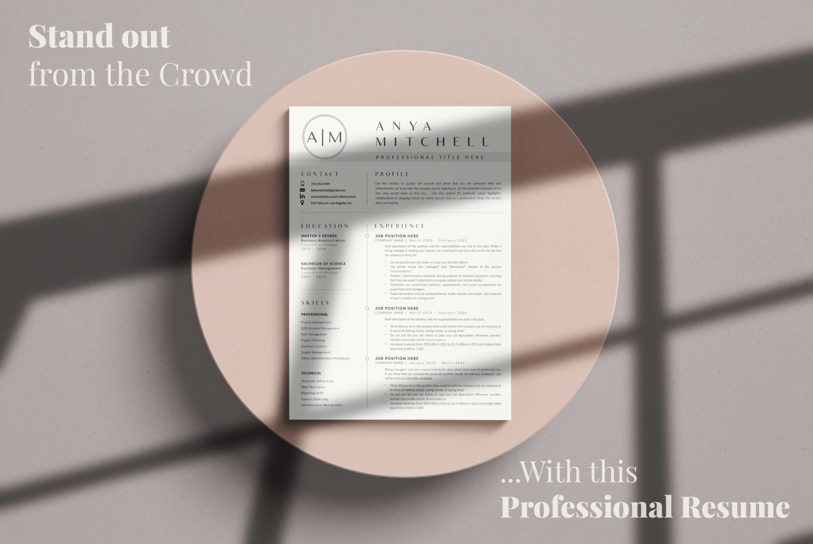 3 Pages of Professional Resume CV Design with Cover Letter format and References page 3 Pages of Professional Resume CV Design with Cover Letter format and References page