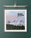 Photo Frame on the Wall Mockup