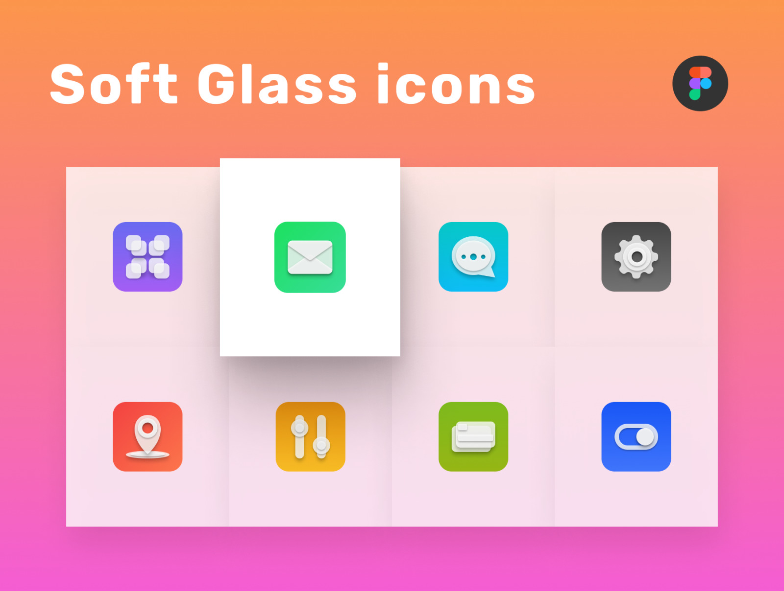 Soft Glass icons Soft Glass icons