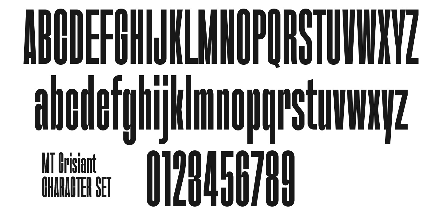 MT Crisiant Font MT Crisiant Font