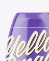 Sweetener Bottle In Glossy Shrink Sleeve Mockup Sweetener Bottle In Glossy Shrink Sleeve Mockup