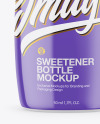 Sweetener Bottle In Glossy Shrink Sleeve Mockup Sweetener Bottle In Glossy Shrink Sleeve Mockup