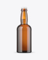 330ml Amber Beer Bottle Mockup