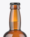 330ml Amber Beer Bottle Mockup