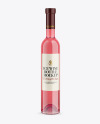 Clear Glass Pink Wine Bottle Mockup