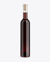 Clear Glass Red Wine Bottle Mockup