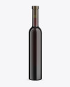 Antique Green Glass Red Wine Bottle Mockup