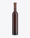 Amber Glass Red Wine Bottle Mockup