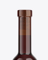 Amber Glass Red Wine Bottle Mockup