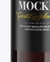 Amber Glass Red Wine Bottle Mockup