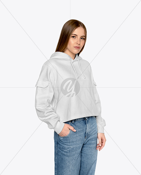 Girl in a Hoodie Mockup