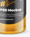 Clear Glass Honey Jar Mockup