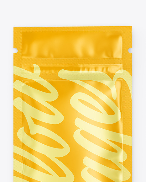 Matte Sachet w/ Zipper Mockup