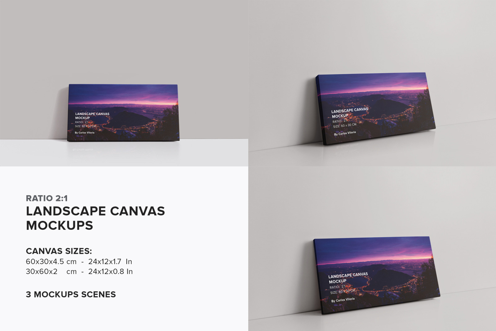 Canvas Mockups Bundle 2