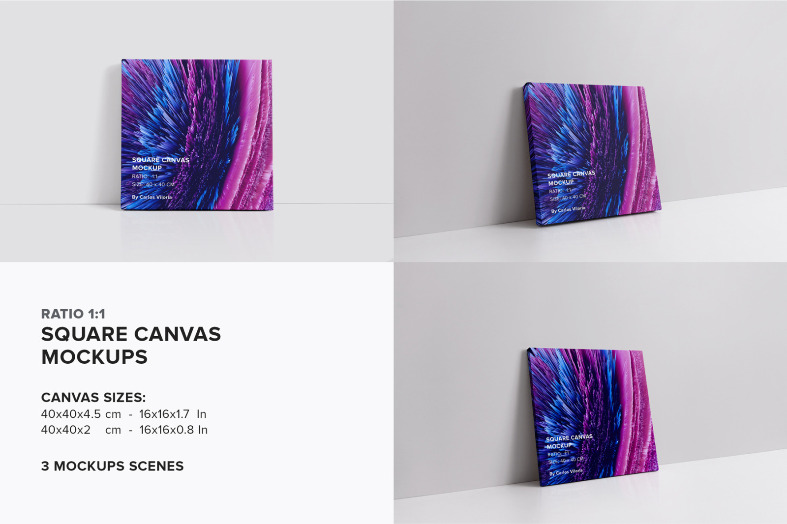 Canvas Mockups Bundle 2