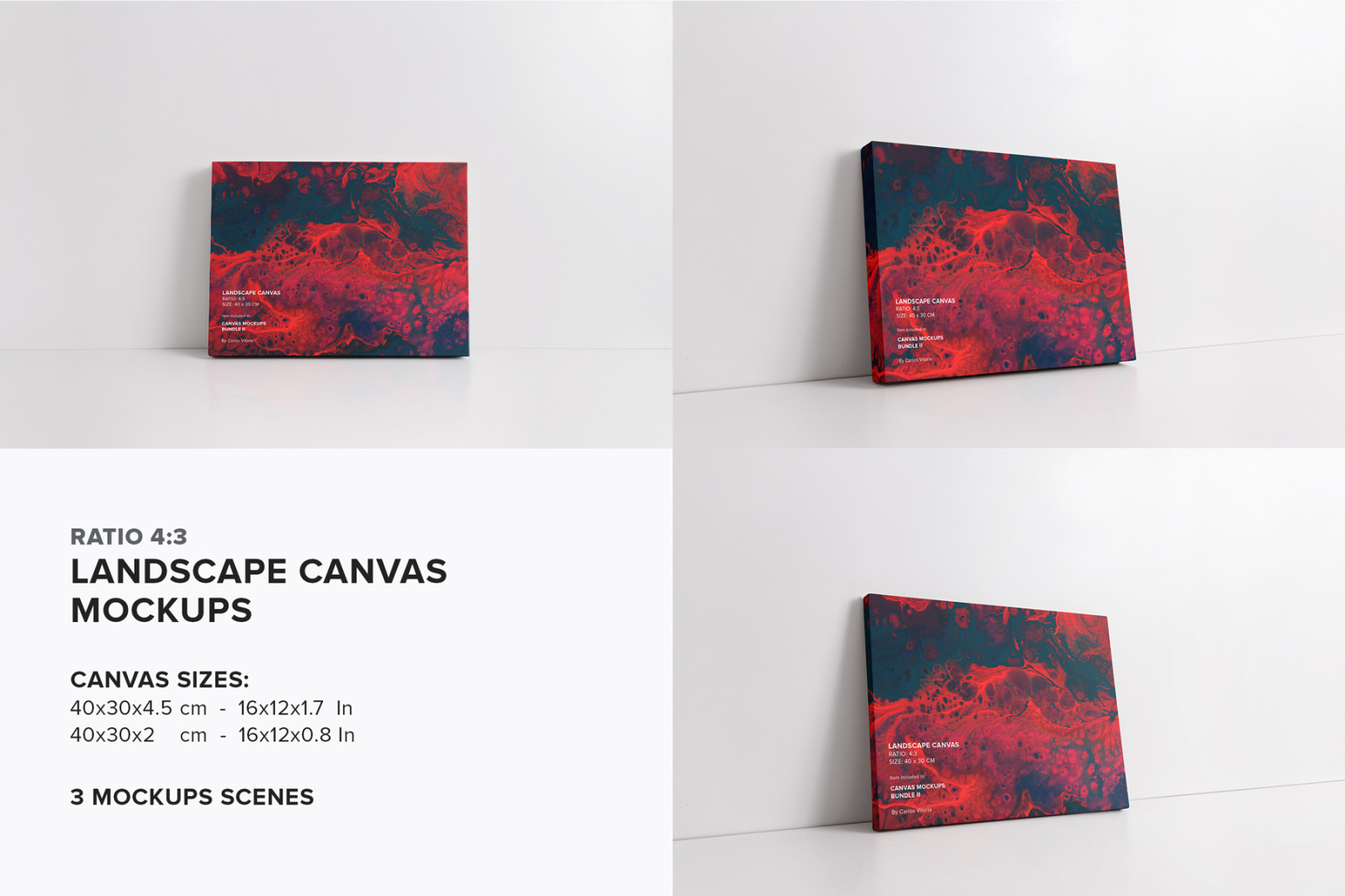 Canvas Mockups Bundle 2