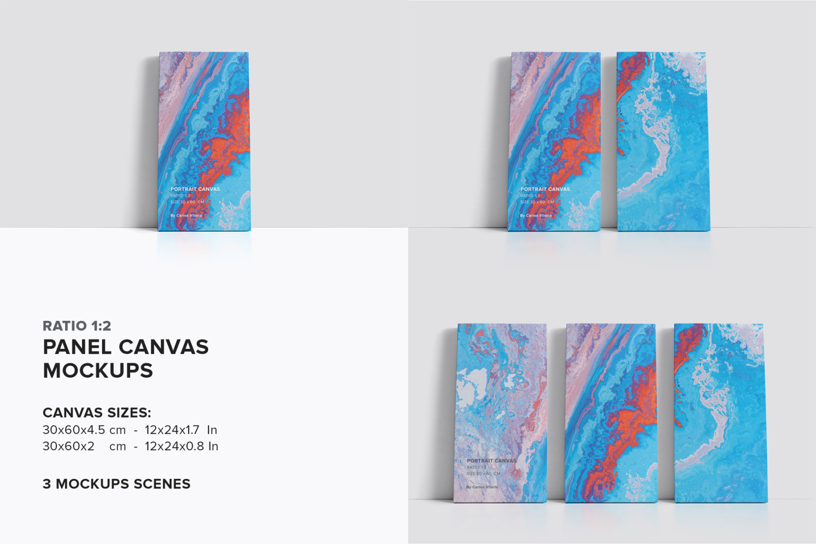 Canvas Mockups Bundle 2