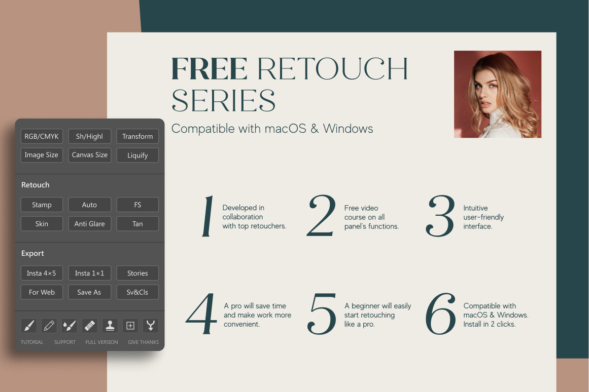 Free Retouch Panel for Adobe Photoshop