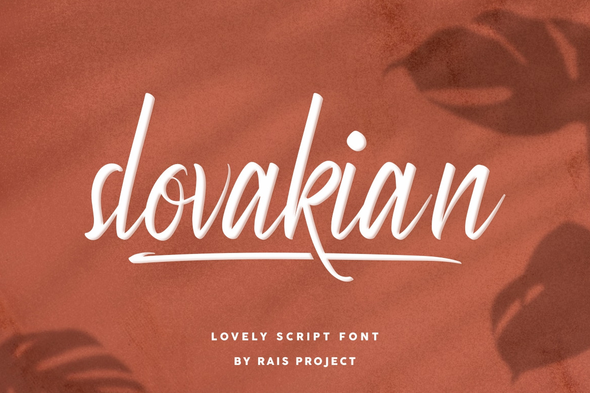 Slovakian Brush Script Calligraphy Font Slovakian Brush Script Calligraphy Font