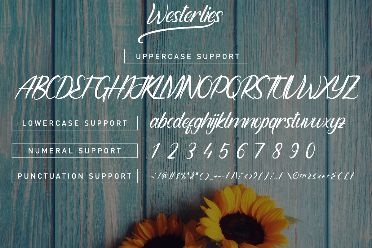 Westerlies Brush Font