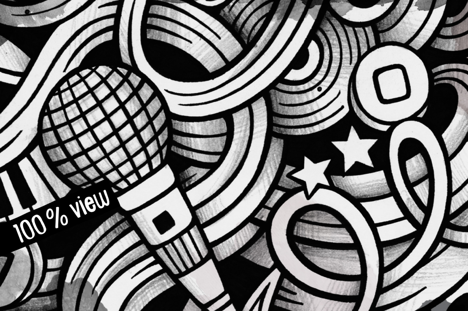 Music Graphic Doodle Hand Drawn Illustration Music Graphic Doodle Hand Drawn Illustration