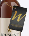 Amber Glass White Wine Bottle With Tube Mockup